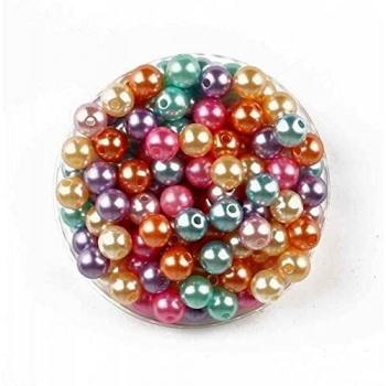 Perles DIY Nacrées 0,8 cm Assortiment Pastel