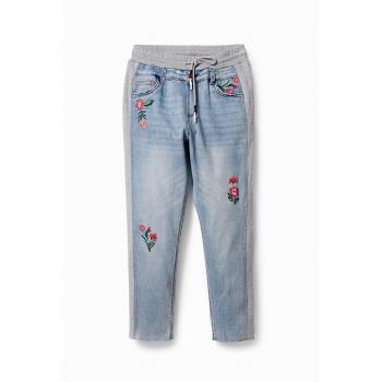 Jogger de Ganga Floral Azul – S – Desigual