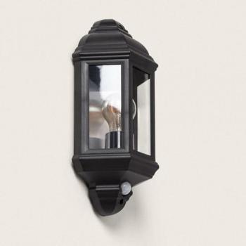 Illuminatore murale Newquay 1 pezzo PIR nero