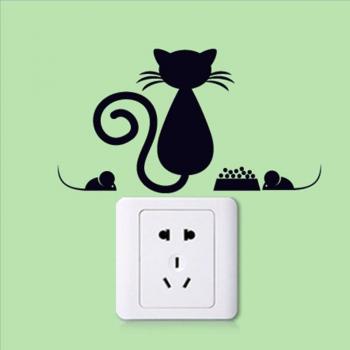 Decoración de Pared Gato para Habitación Infantil
