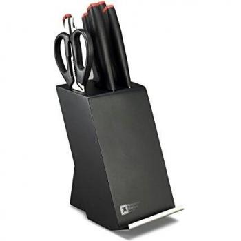 Richardson Sheffield 6-Tool Black Knife Block with Laser Engraving (R02300P502Z85)