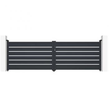 Cancela Automática Batiente Casanoov Vogel 400 x 120 Gris + Motor B500