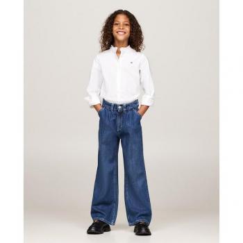 Tommy Hilfiger Mädchen Jeans MABEL PLEATS MID BLUE WASH