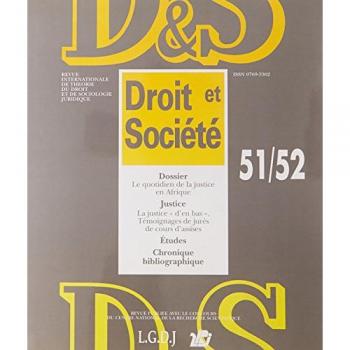 Collectif Revue Droit Et Societe N 51/52