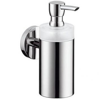 Brushed Nickel Brass Soap Dispenser by Hansgrohe
