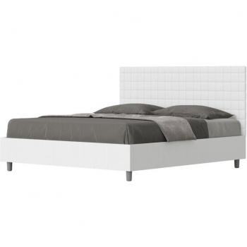 Luxe Sleep 160x190 – Somier Fresno Blanco con Cabecero Melamine Burmy