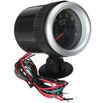 2 Zoll 52MM RPM Tachometer 0-8000 für 4-6-8 Zylinder Motoren 12V