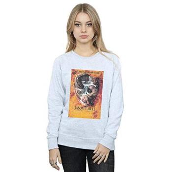 Friday the 13th Jason Goes To Hell Vintage Tee (Large, Grey)