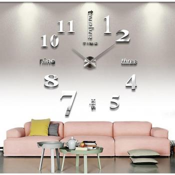 3D Mirror Wall Clock for Home Decor