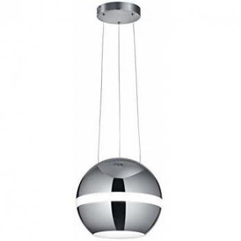 Sospensione Trifoglio LED 30W, Chromato, 30×30×150 cm