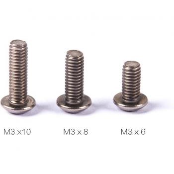 Tornillo de titanio con cabeza hexagonal ISO 7380, 40 unidades m2 × 4 mm