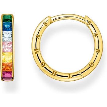 Thomas Sabo Creolen Bunte Steine Pavé Sterling Silber 925 vergoldet CR668-996-7