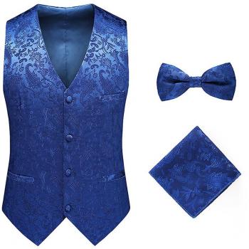 Set Sliktta Hombre 3 Elementos Paisley Azul 2XL