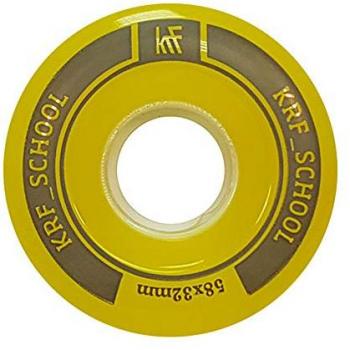 KRF Accesorios Patines Ruedas School PUC 58x32mm Amarillo 2 Unidades