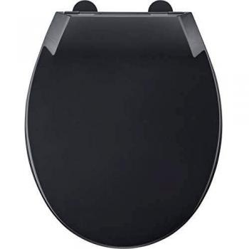 Allibert Mila Afklikbare Toiletbril Soft Close Antraciet 37,2x5,2x45 cm
