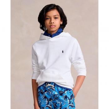 Sudadera de algodón blanca con capucha para niño Ralph Lauren