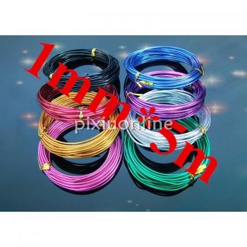Rollo de Cables de Aluminio a Rusia K718, 1mm x 5m para Modelado DIY