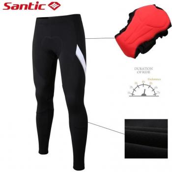 Santic Men's Winter Bike Pants with Thermal Fleece