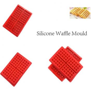 4-fach Silikon Waffel Backform