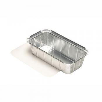 Contenitore in alluminio per cibo, rettangolare, 21.4 x 11 x 5.4 cm