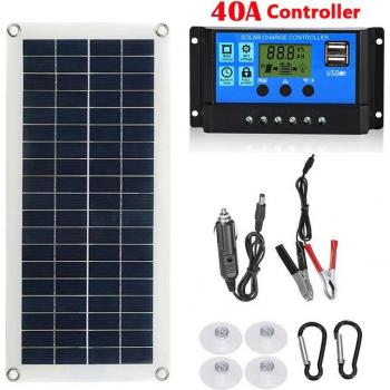 300W Complete Solar Panel Set with 60A Controller for Phones