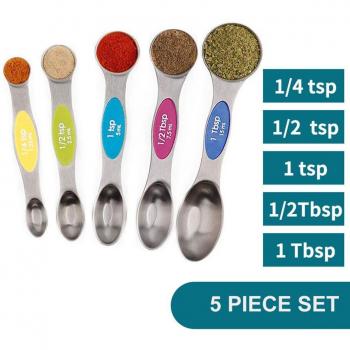 Stainless Steel Magnetic Measuring Spoons (5/6 Pcs)
