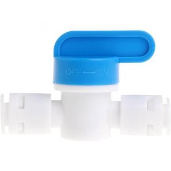 1-10pcs 1/4'' RO Inline Shut Off Ball Valve with Quick Connect