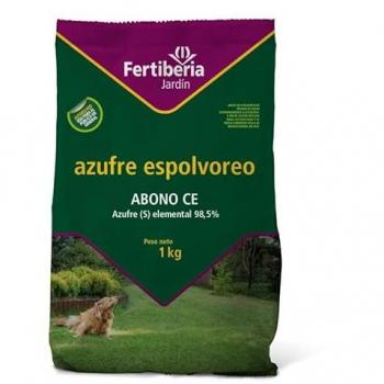 Azufre Espolvoreo Abono CE, Aplicación Directa a la Planta, Autorizado para Uso en Huerta y Jardín, Bolsa 1 kg