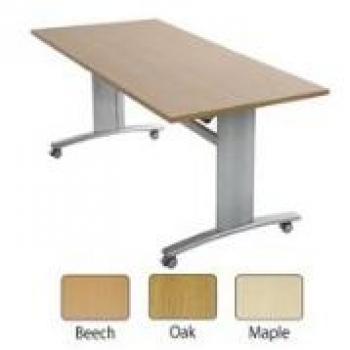 Arista 1350x675mm Rectangular FlipTop Style Table in Beechwood, Product Code KF71414