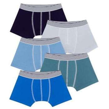 Boxers Unis Marine Petit Bateau – Pack 5