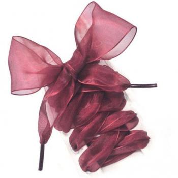 Cordones de satén para calzado femenino, cinta plana, 110CM, 1 par