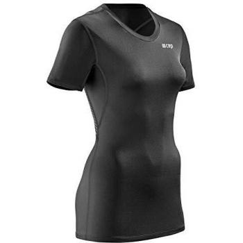 Damen-WingTech Shirt Kurzärmelig – sportlich, schwarze Farbe, ideal für Haltung, S