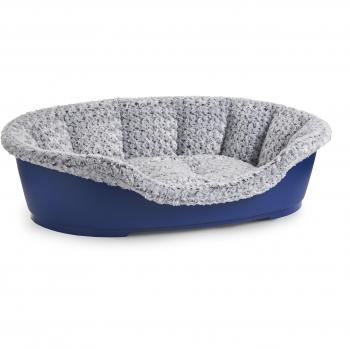 Sharples Soft & Snug Dog Bed Insert, Black Rose Fur, 95 cm