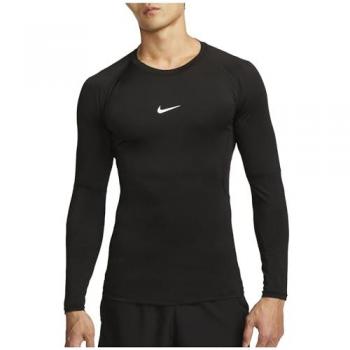 Maglia Nike Pro Dri-FIT nera a maniche lunghe per uomo