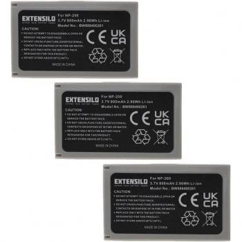 Minolta Dimage X/Xg/Xi/Xt/Biz Batteria Sostitutiva 3x