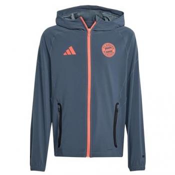 Adidas FC Bayern Tiro Tech Travel Hoodie 25/26 for Boys & Girls 5-6 Years