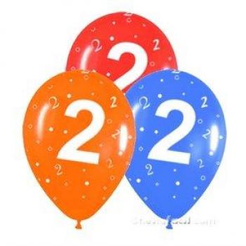 Paquete de 10 Globos de Látex Número 2