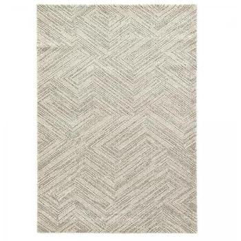 Tapis Nafo 1 – Polyester doux et velouté – Conçu en Europe – Gris – 160×230 cm