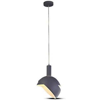 V‑TAC Lampada a sospensione Ø180 mm, colore grigio opaco, attacco E14