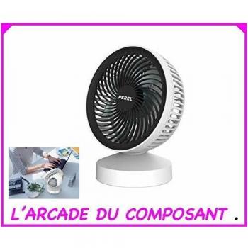 Ventilateur de bureau USB rechargeable
