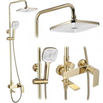 Référence REA‑My1902‑78G : kit de douche doré