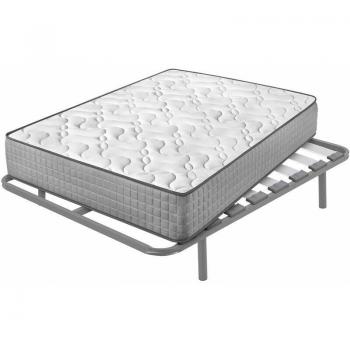 ViscoDiamond Sleep 120x190 cm con Somier Hermes y Patas de 25 cm