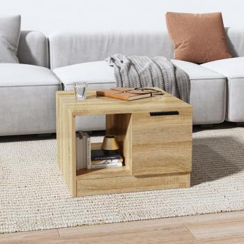 Soffbord sonoma-ek 50x50x36 cm konstruerat trädesign