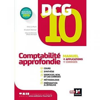 DCG 10 Comptabilité approfondie : Manuel + applications + corrigés
