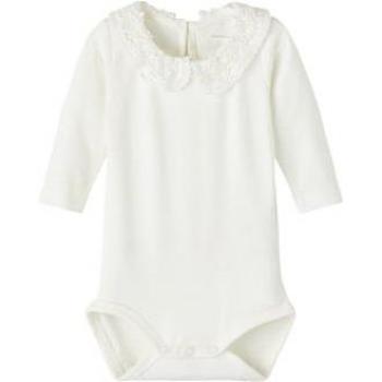 Body de manga larga para bebé niña Tylla en color blanco Alyssum
