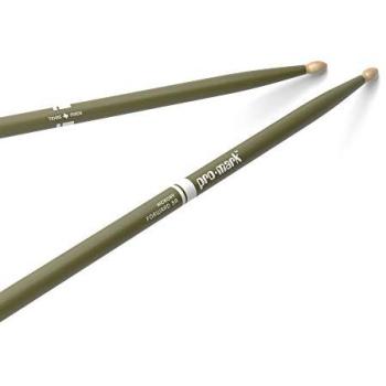 Promark American Hickory Classic 5A Drumsticks, Eichelspitze, Grün, Einzelset