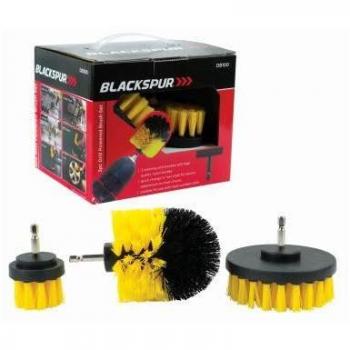 Three‑Pack Nylon Drill Brush Set