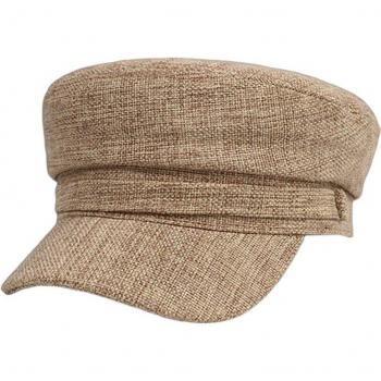 Gorra de algodón octogonal para mujer, color azul marino, ideal para primavera y otoño