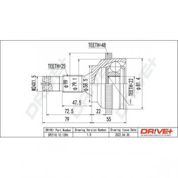 Drive Shaft Connection Kit DP2110.10.1396