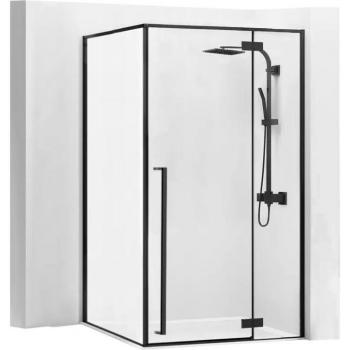 Cabina Ducha REA Fargo 80x100 Negra Matizada